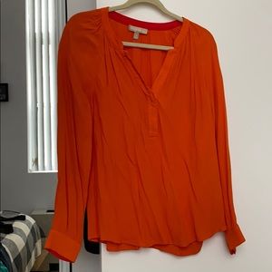 Banana Republic Orange Long Sleeve Blouse